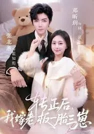 转正后我嫁老板一胎三崽海报