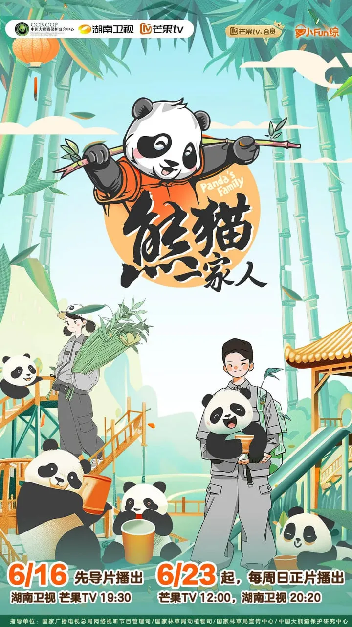 熊猫一家人海报